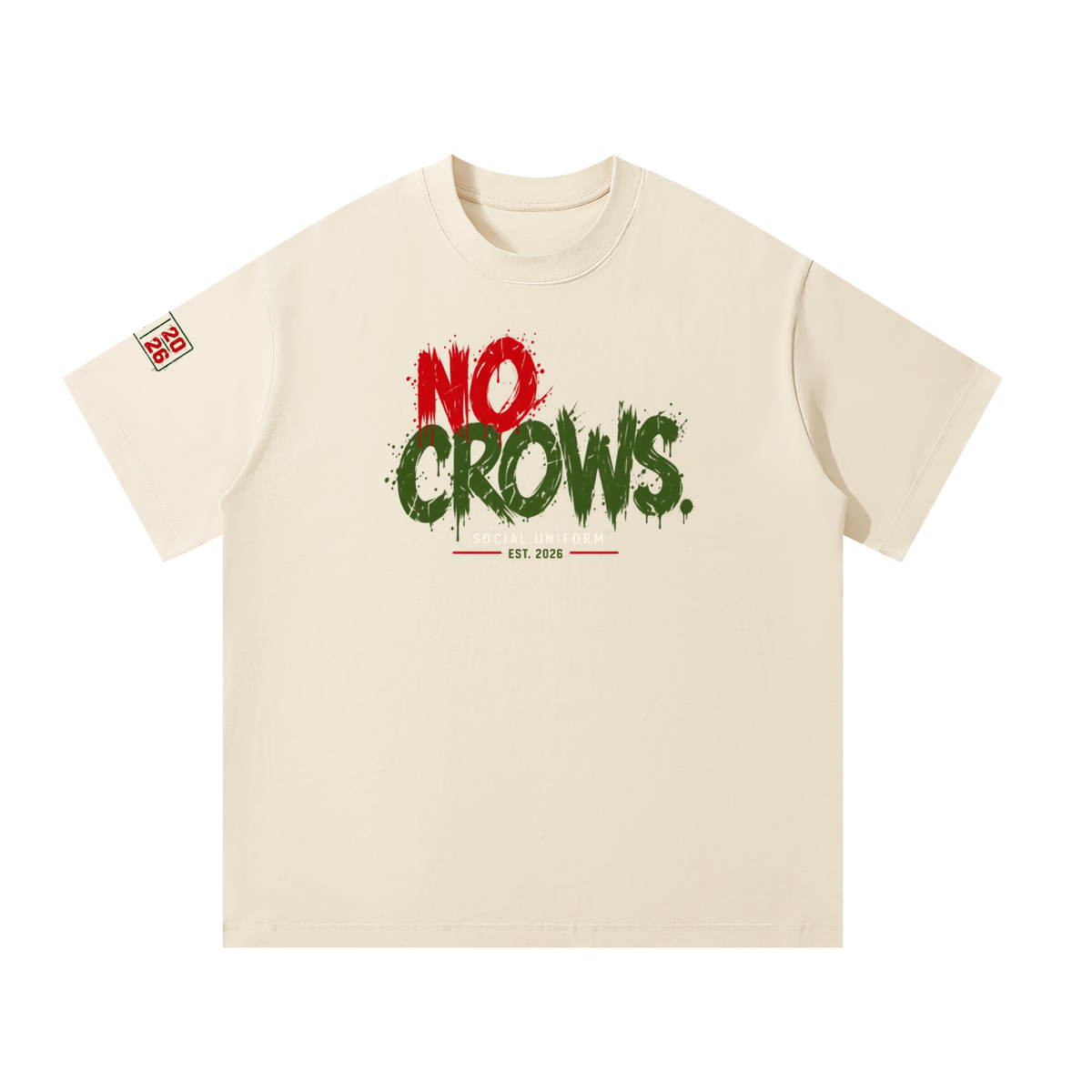 No Crows  Oversized Heavyweight Tee
