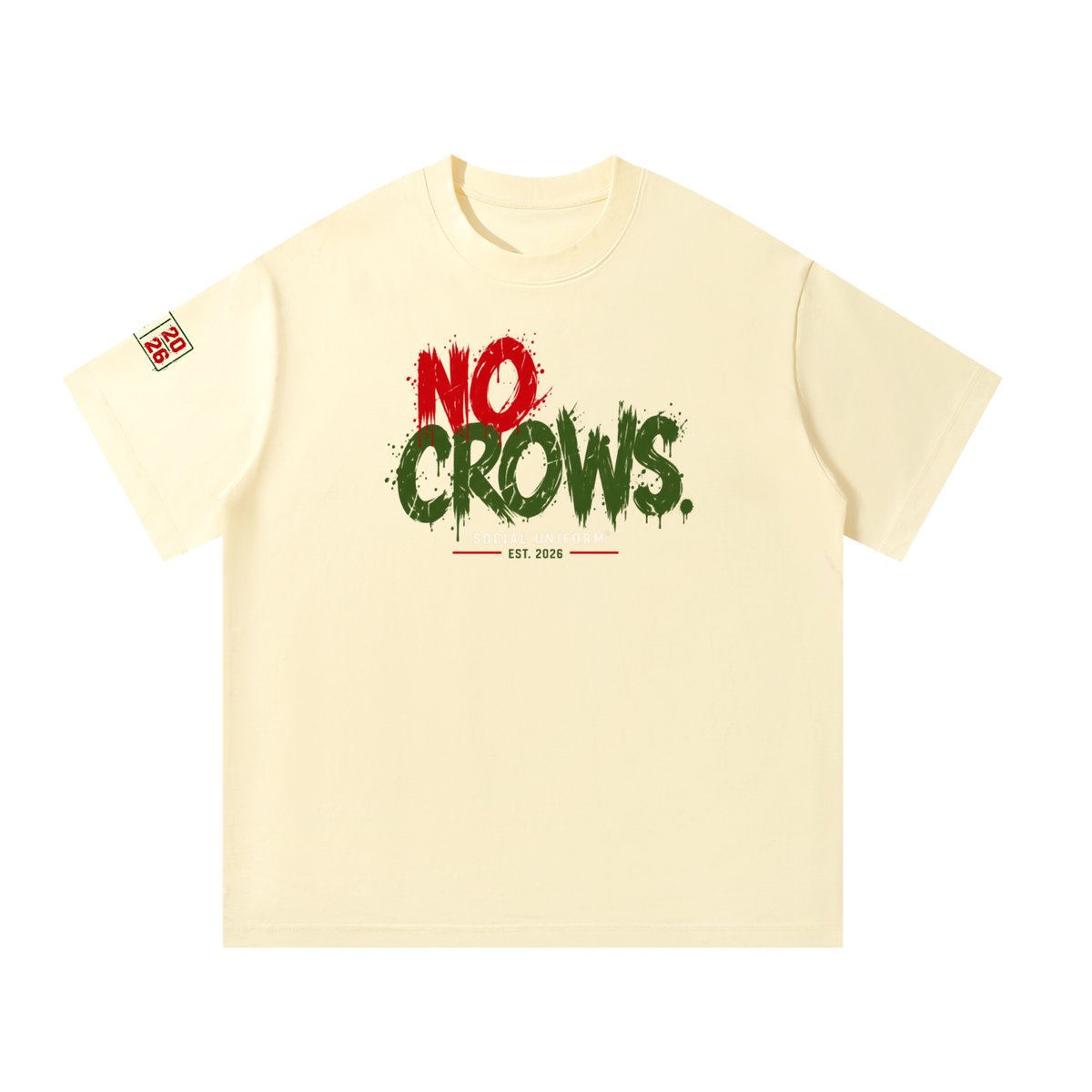 No Crows  Oversized Heavyweight Tee
