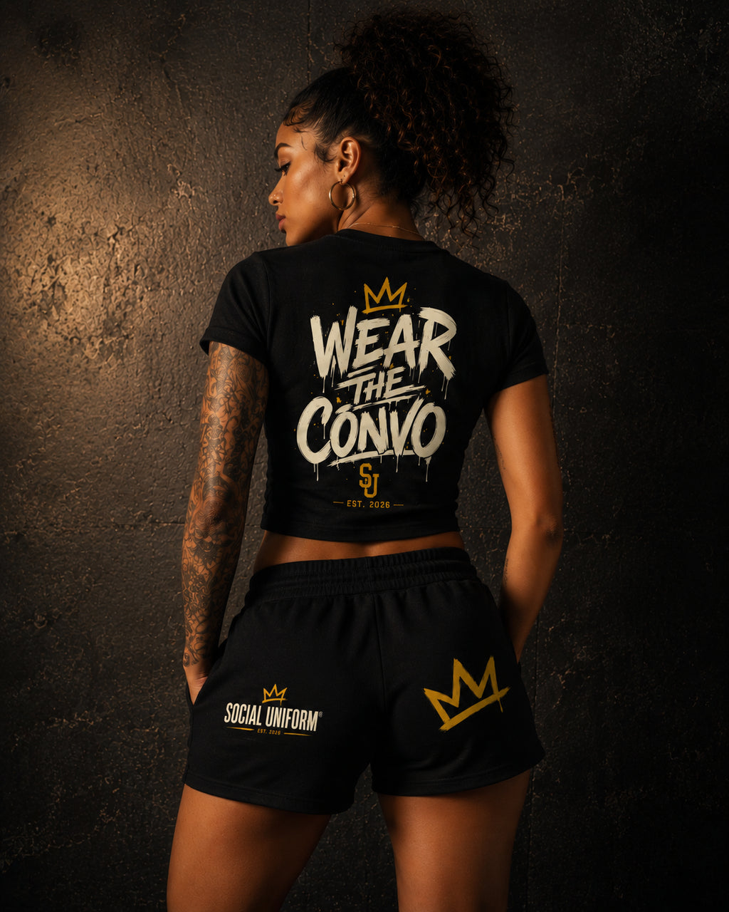 Wear the Conversation Women’s Cropped Tee