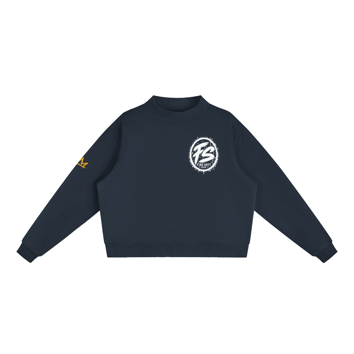 Fine Shyt Heavyweight Mock-Neck Crew