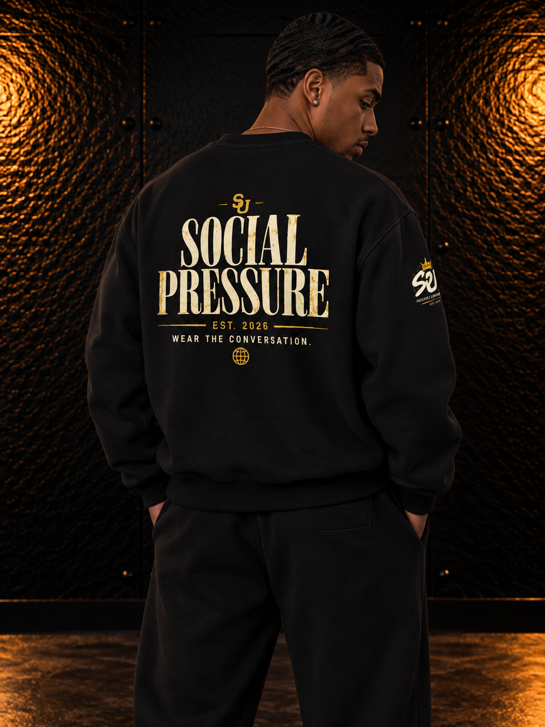 Social Pressure Relaxed Heavyweight Fleece Crewneck