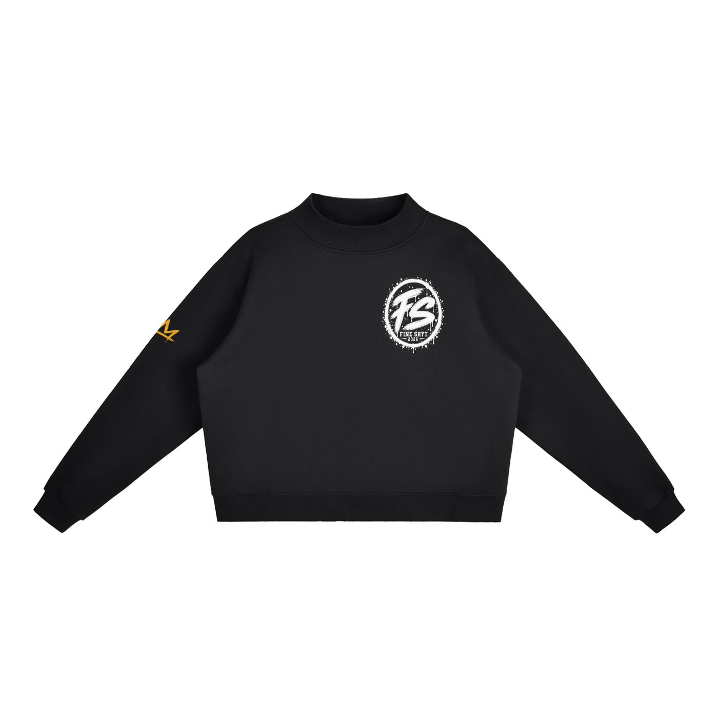 Fine Shyt Heavyweight Mock-Neck Crew