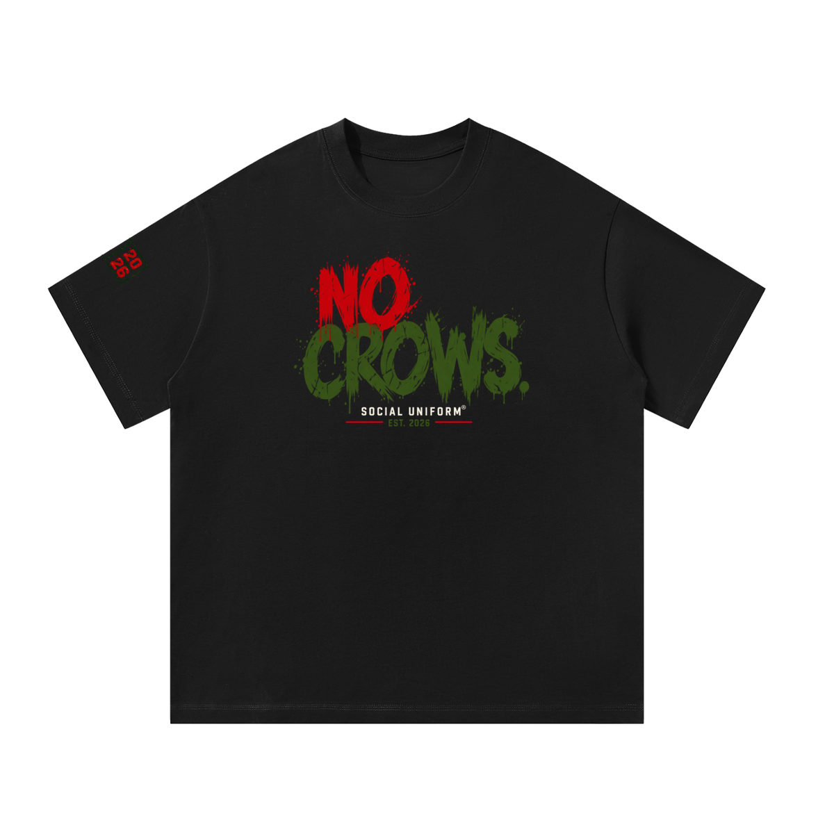 No Crows  Oversized Heavyweight Tee