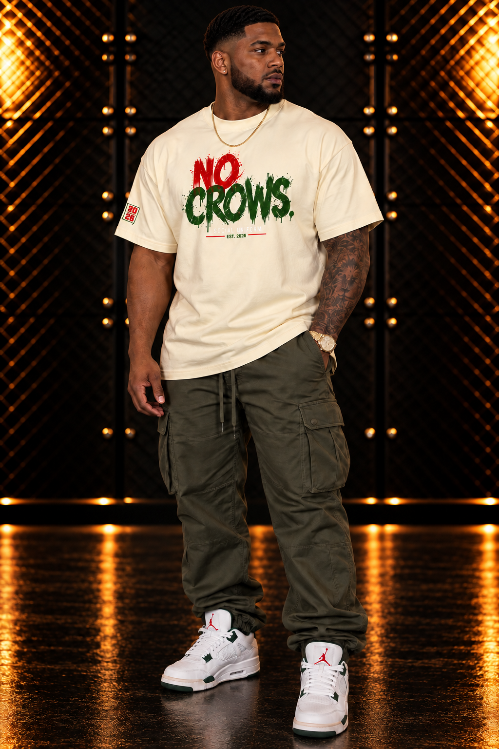 No Crows  Oversized Heavyweight Tee