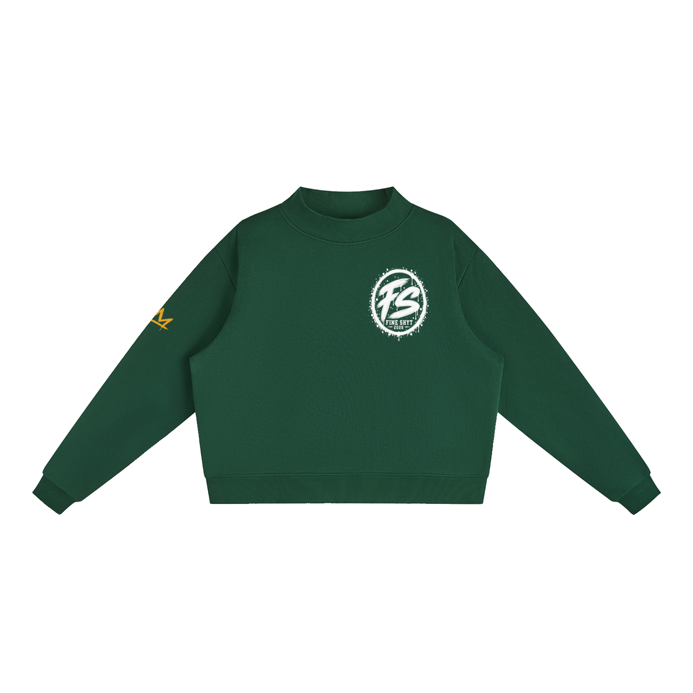 Fine Shyt Heavyweight Mock-Neck Crew