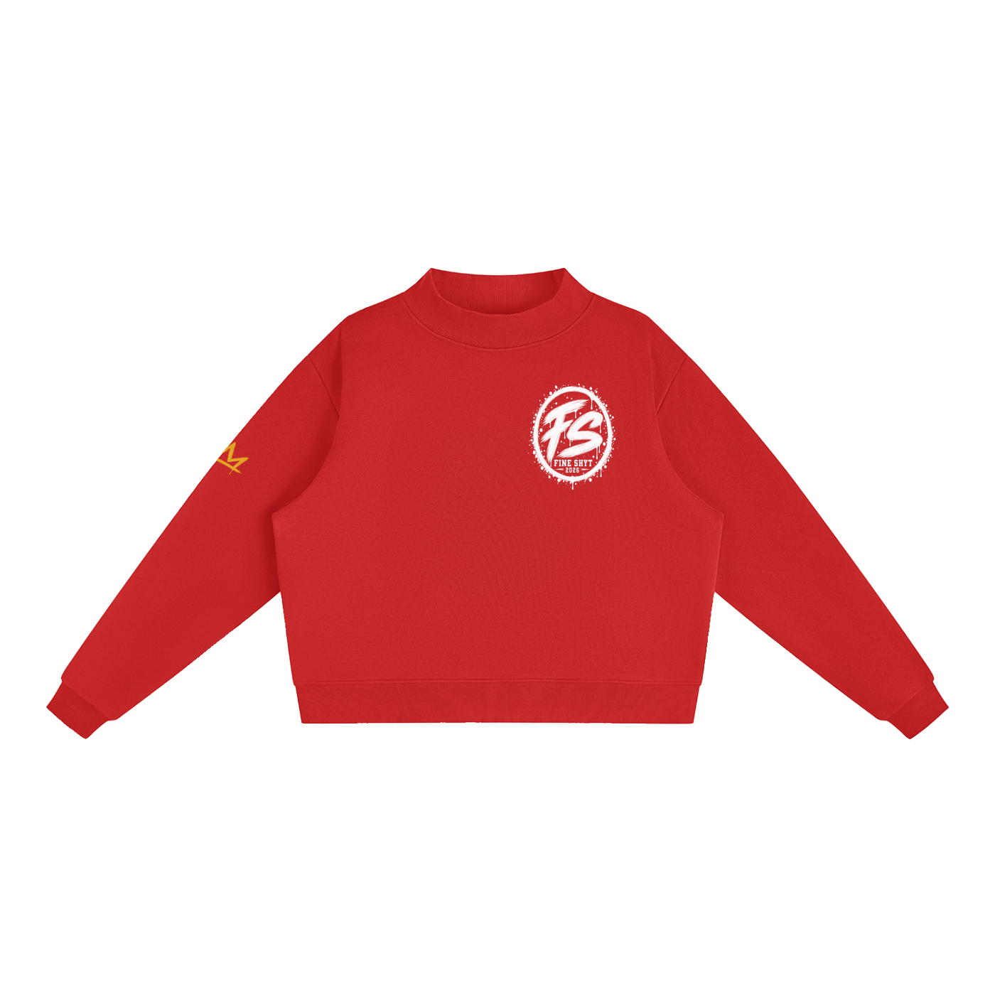 Fine Shyt Heavyweight Mock-Neck Crew