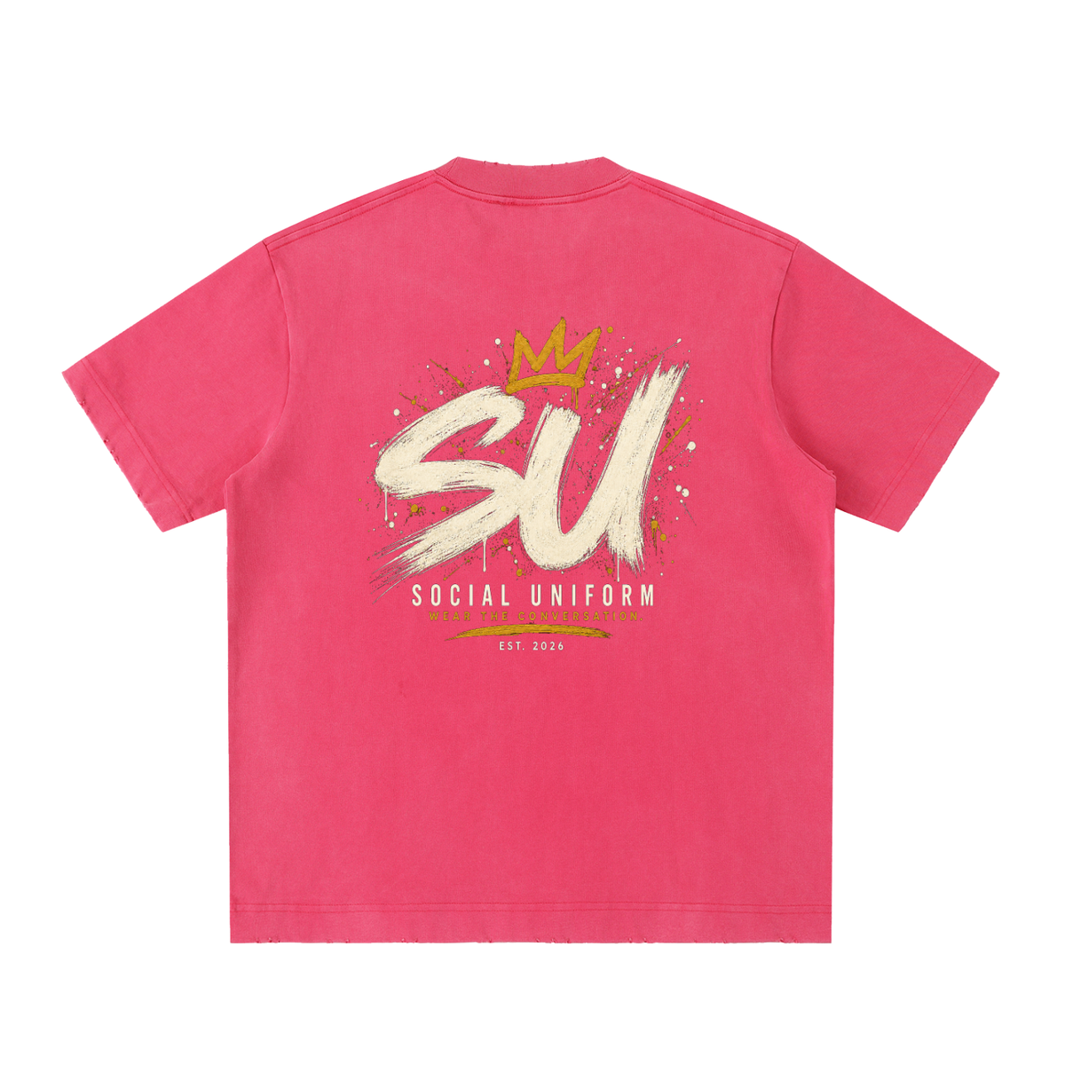 Social Uniform Crown Heavyweight Oversized Vintage Tee