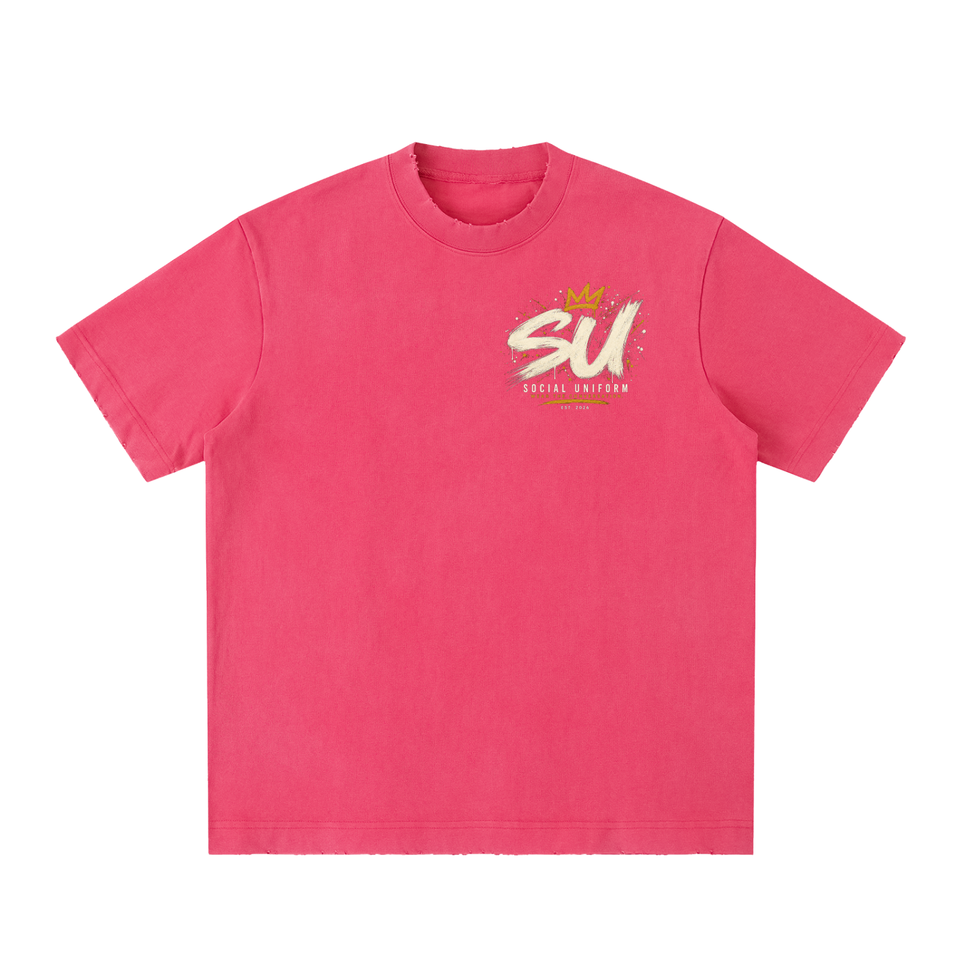 Social Uniform Crown Heavyweight Oversized Vintage Tee