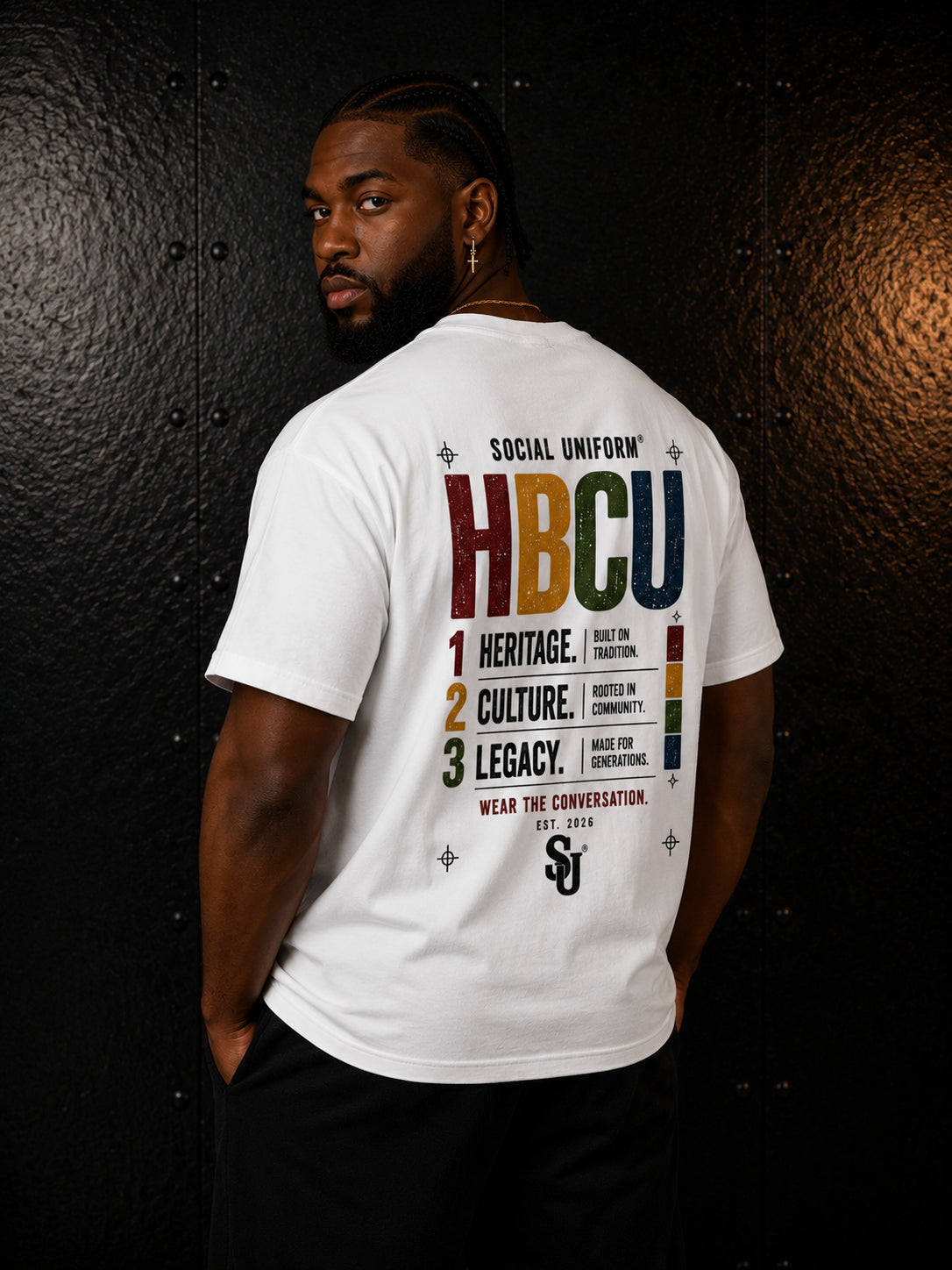 HBCU: Heritage. Culture. Legacy. Heavyweight Tee